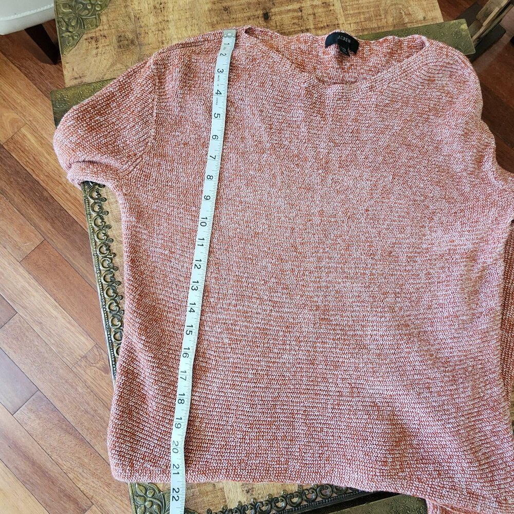 J. CREW Rust Orange Knit Sweater Size XXS - Picture 7 of 8